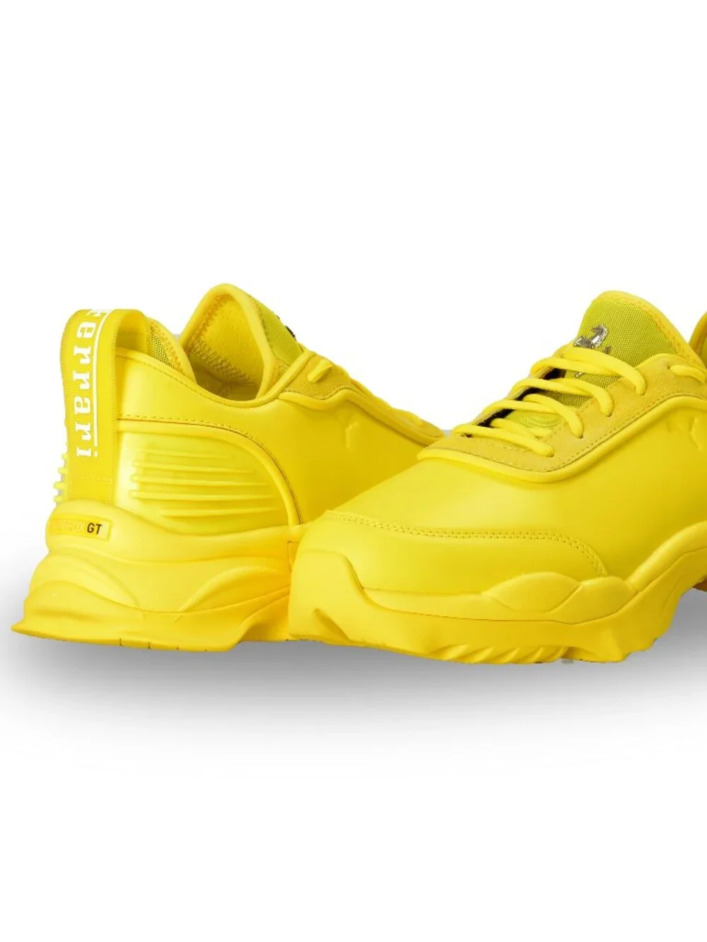 Puma X Scuderia Ferrari Nitefox Yellow Leather Sneakers Shoes US 13 UK 12 EU 47